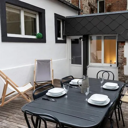 Apartment Le Jardin Suspendu - Terrace Garden-4p -center Honfleur
